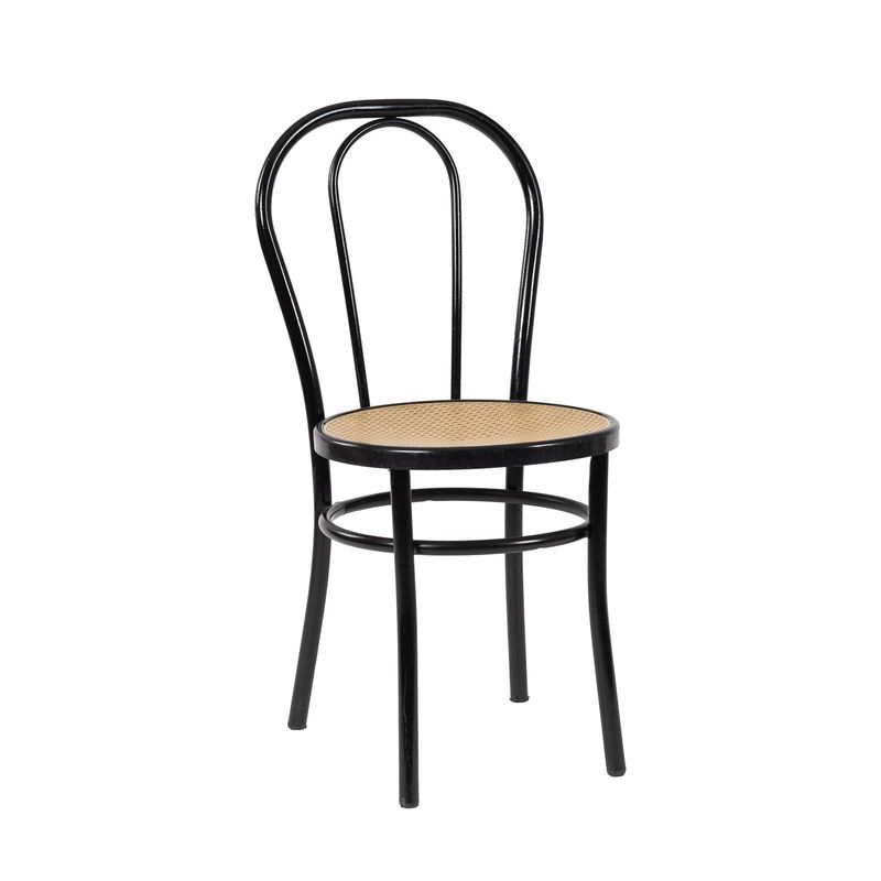 Sedia Mod. Thonet Nera in ferro
