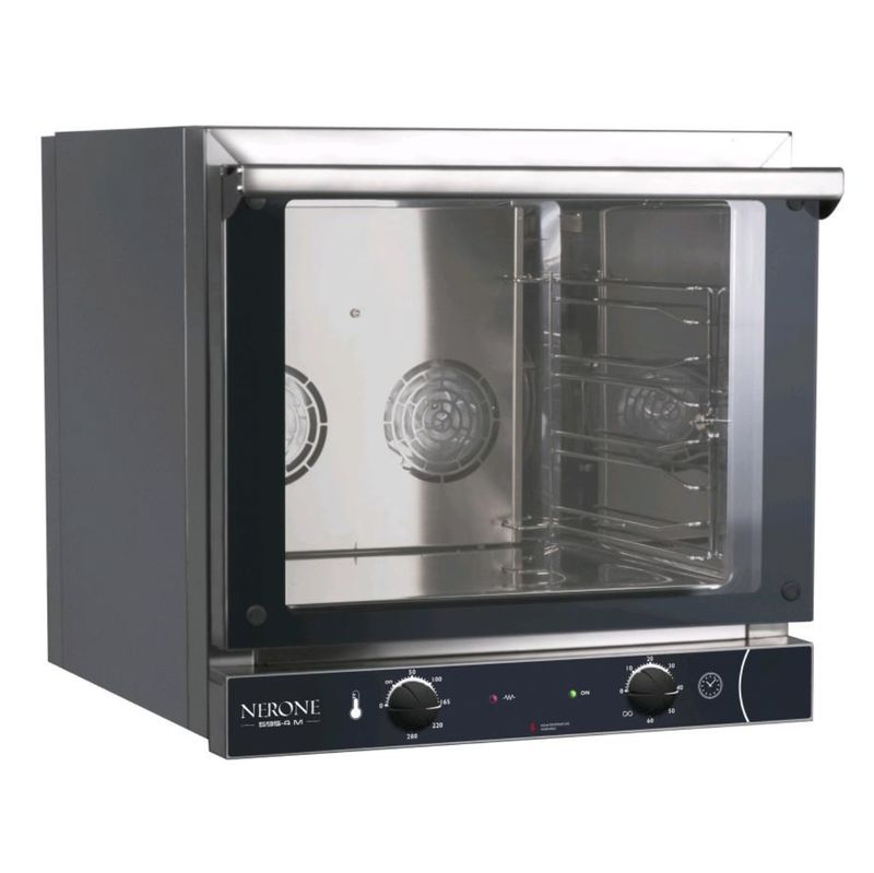 Forno Elettrico Convenzione 4 Griglie GN 1/1  3.5KW-220V (Teglie Escluse)