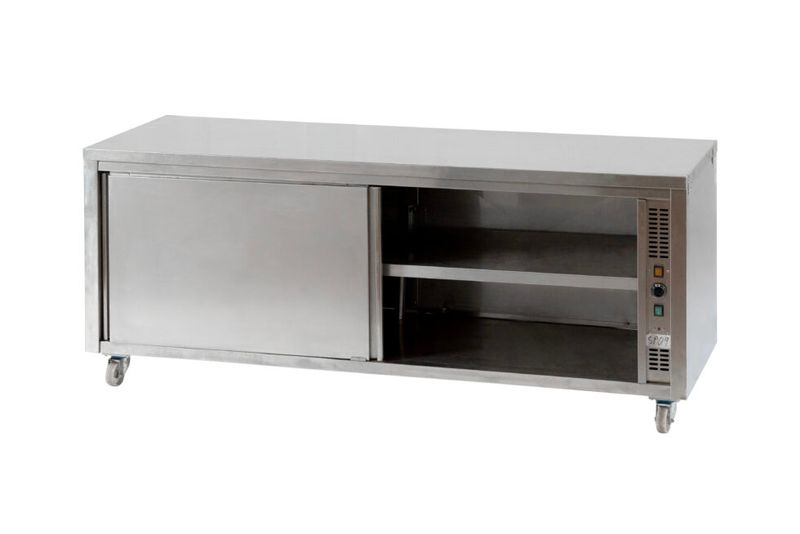 Banco Scaldapiatti 200x70xh84 cm 500 piatti  2.2KW 220-240V