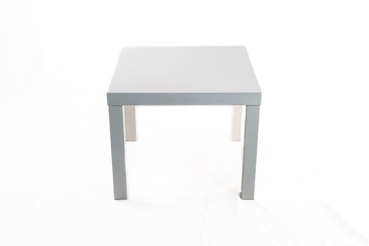 Tavolino Basso Laccato Bianco 55x55xh45 cm