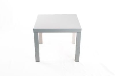 Low White Lacquered Coffee Table 55x55xh45 cm