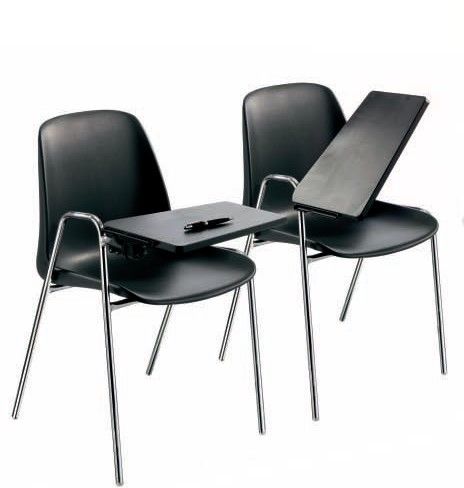 Sedia Mod. Conferenza Nera con Ribaltina