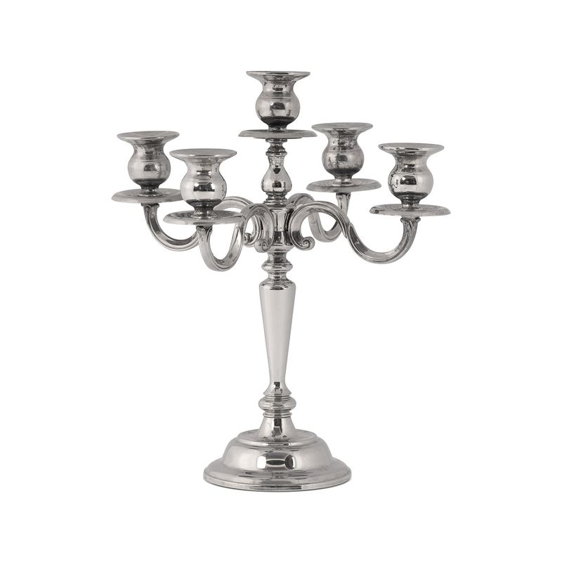 Candelabro argento Mod. Inglese 5 braccia h37 cm