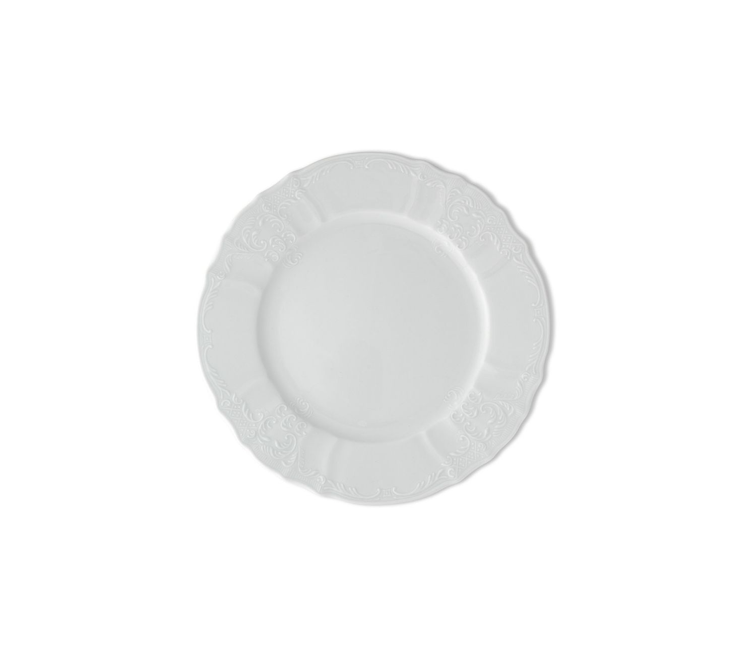 Piatto Pane Mod. Bernadotte Fiorato dm17 cm (60 per cassa)