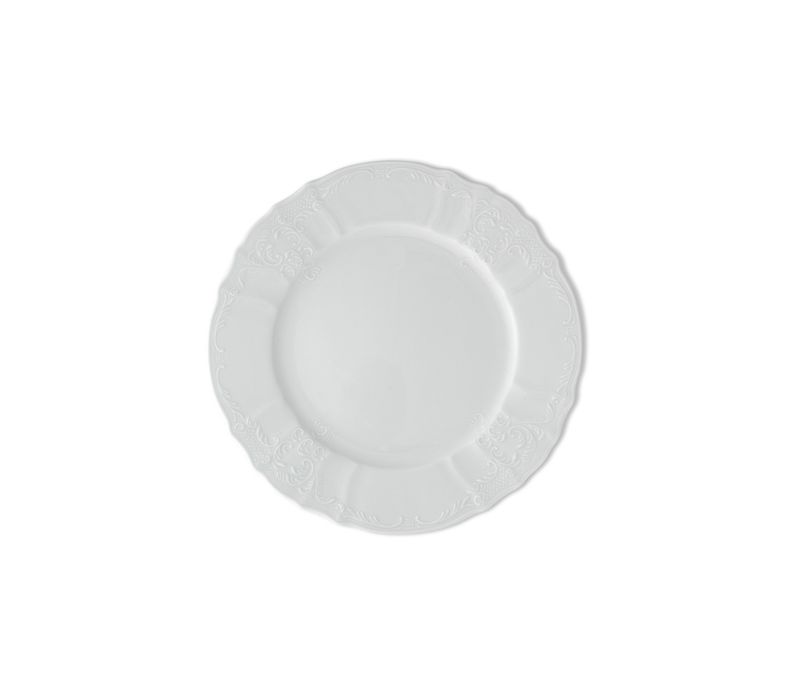 Piatto Pane Mod. Bernadotte Fiorato dm17 cm (60 per cassa)
