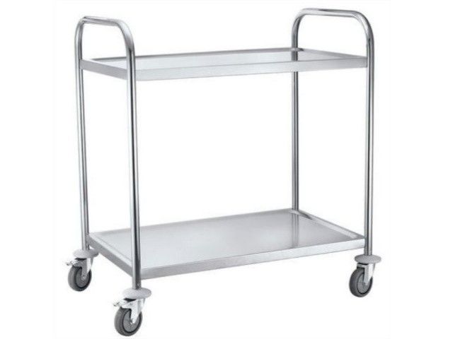 Carrello inox 2 Ripiani 95x45xh96 cm
