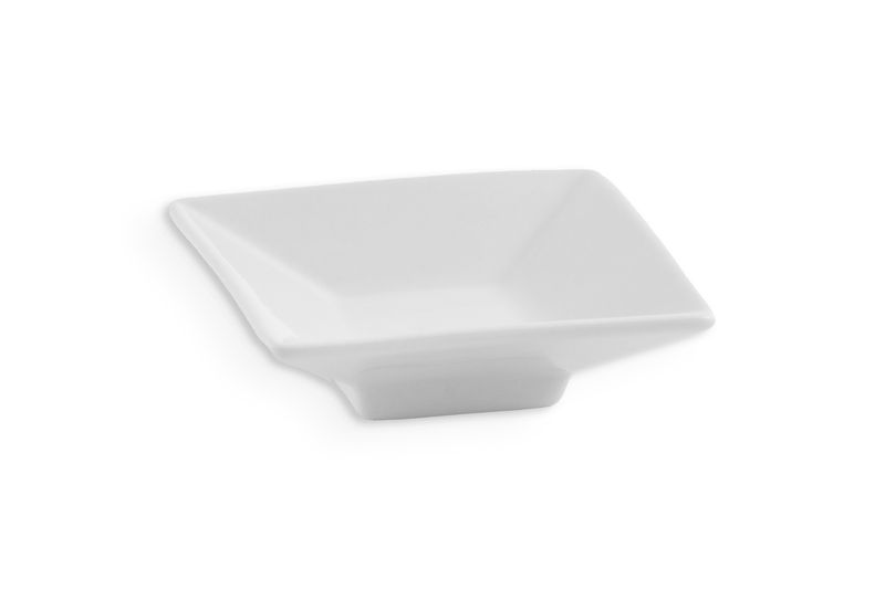 Piattino Finger Rialzato Quadrato Mod. Oriental  7x7xh2.5 cm