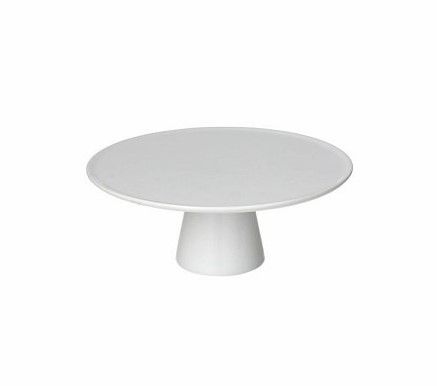 Alzata Ceramica Bianca Rotonda un piano dm20.5 cm