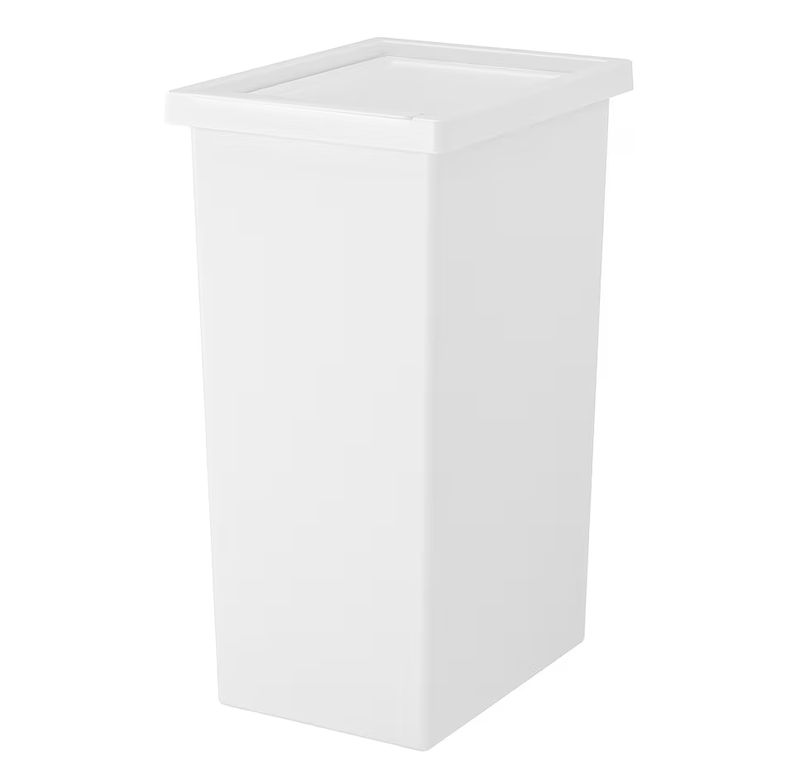 Bidone Pattumiera in Pvc Bianco 42 Lt