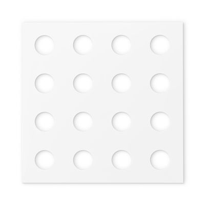Lastra Vassoio Porta Coni Plexiglass 16 fori Bianca