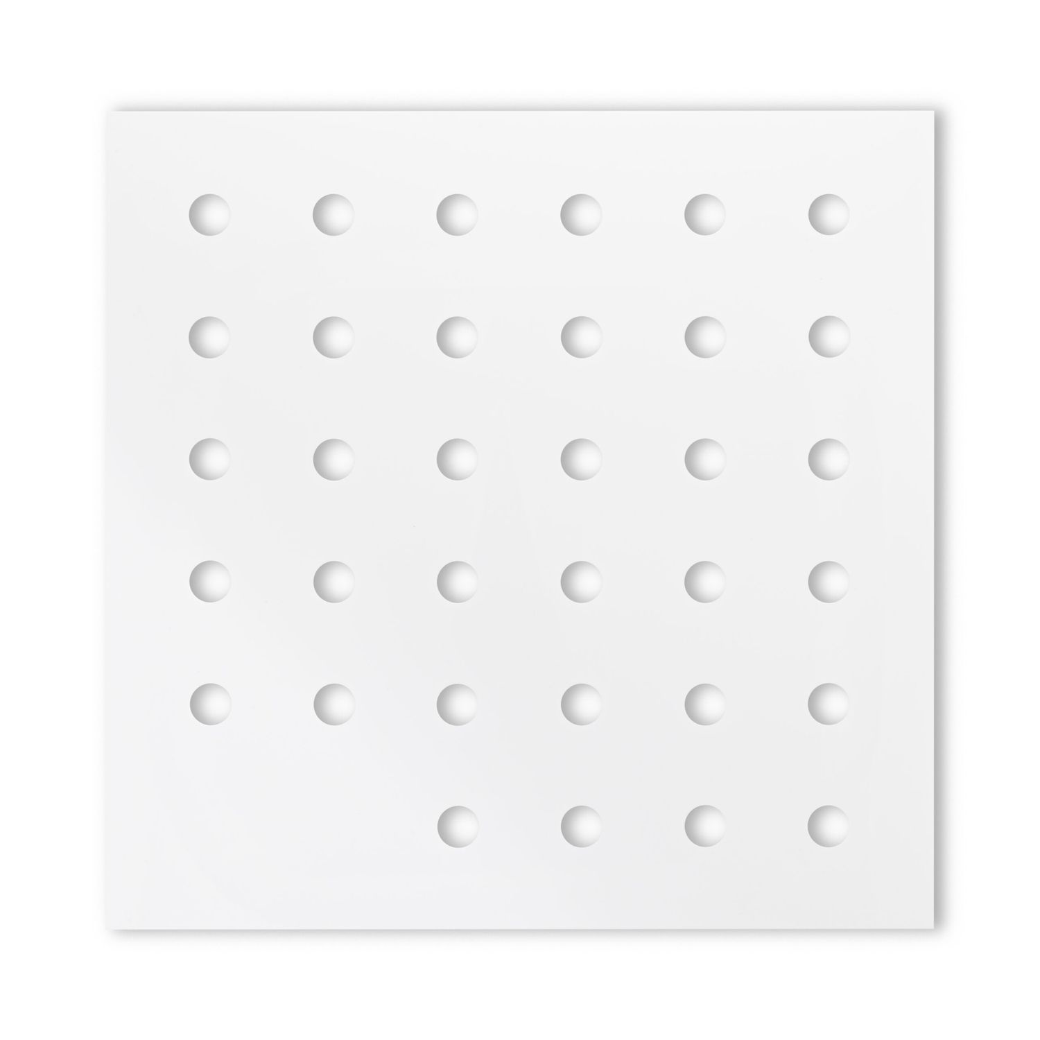 Lastra Vassoio Porta Coni Plexiglass 32 fori Bianca
