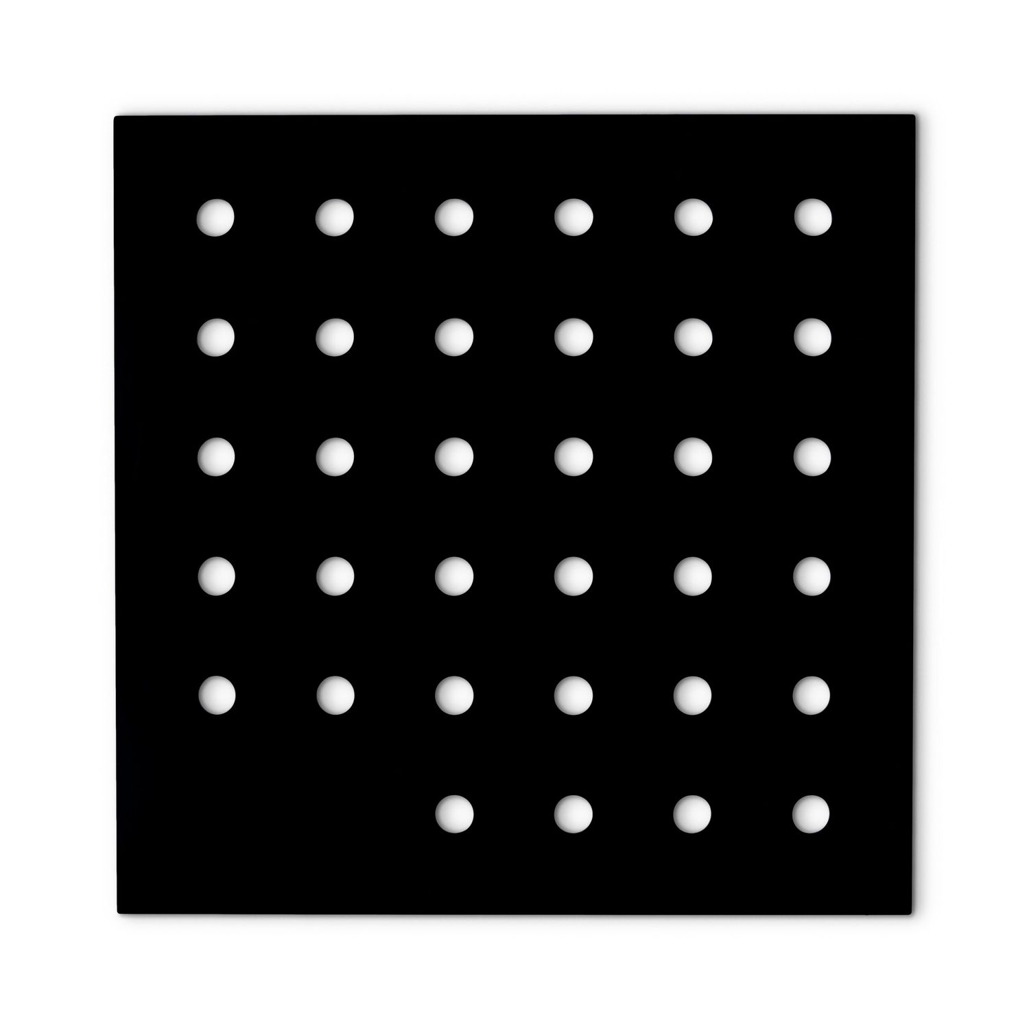 Lastra Vassoio Porta Coni Plexiglass 32 fori Nera