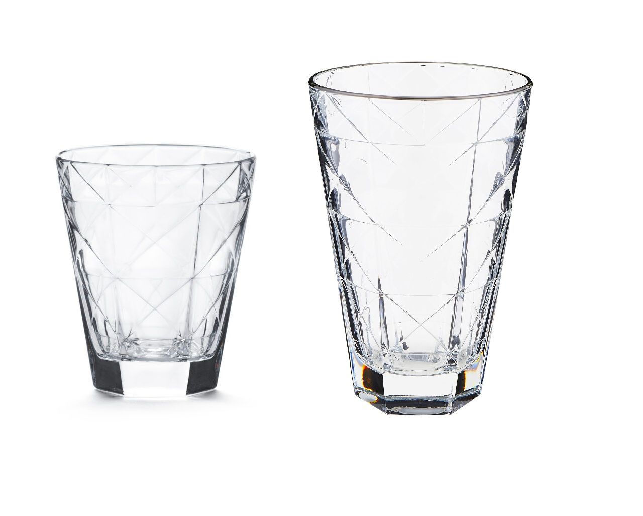 Tumbler Vetro Mod. Design Carrè 34 cl