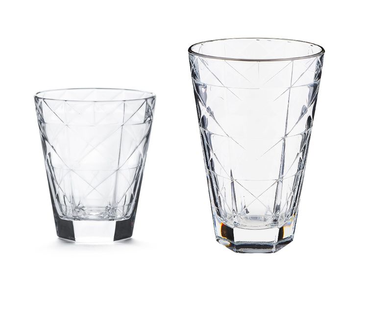 Tumbler Vetro Mod. Design Carrè 34 cl