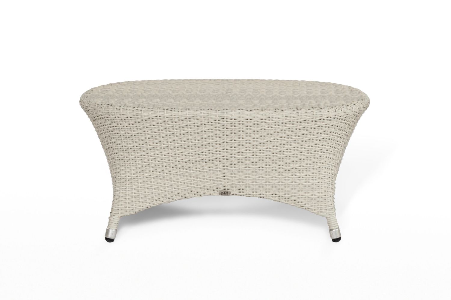 Tavolino Rattan Naturale Bianco