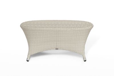 Tavolino Rattan Naturale Bianco
