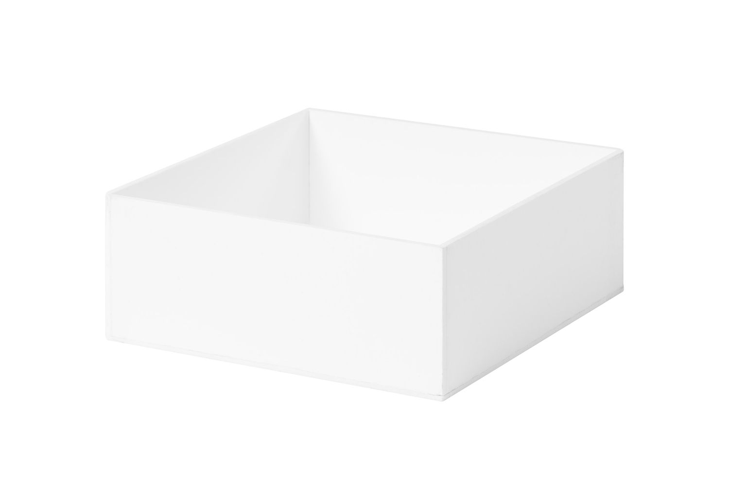 Cubo Alzata Plexiglass Bianco 25x25xh15 cm