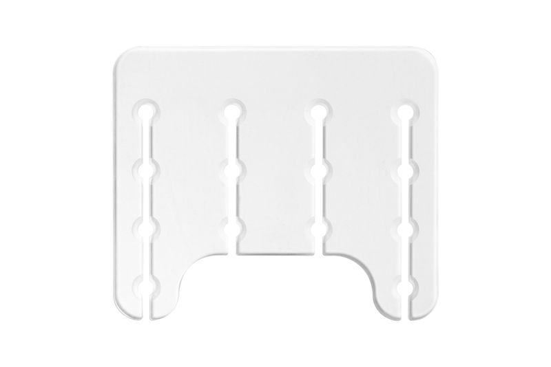 Lastra Vassoio Porta Flute  Plexiglass Trasparente 50x42 cm (max 14 flute)