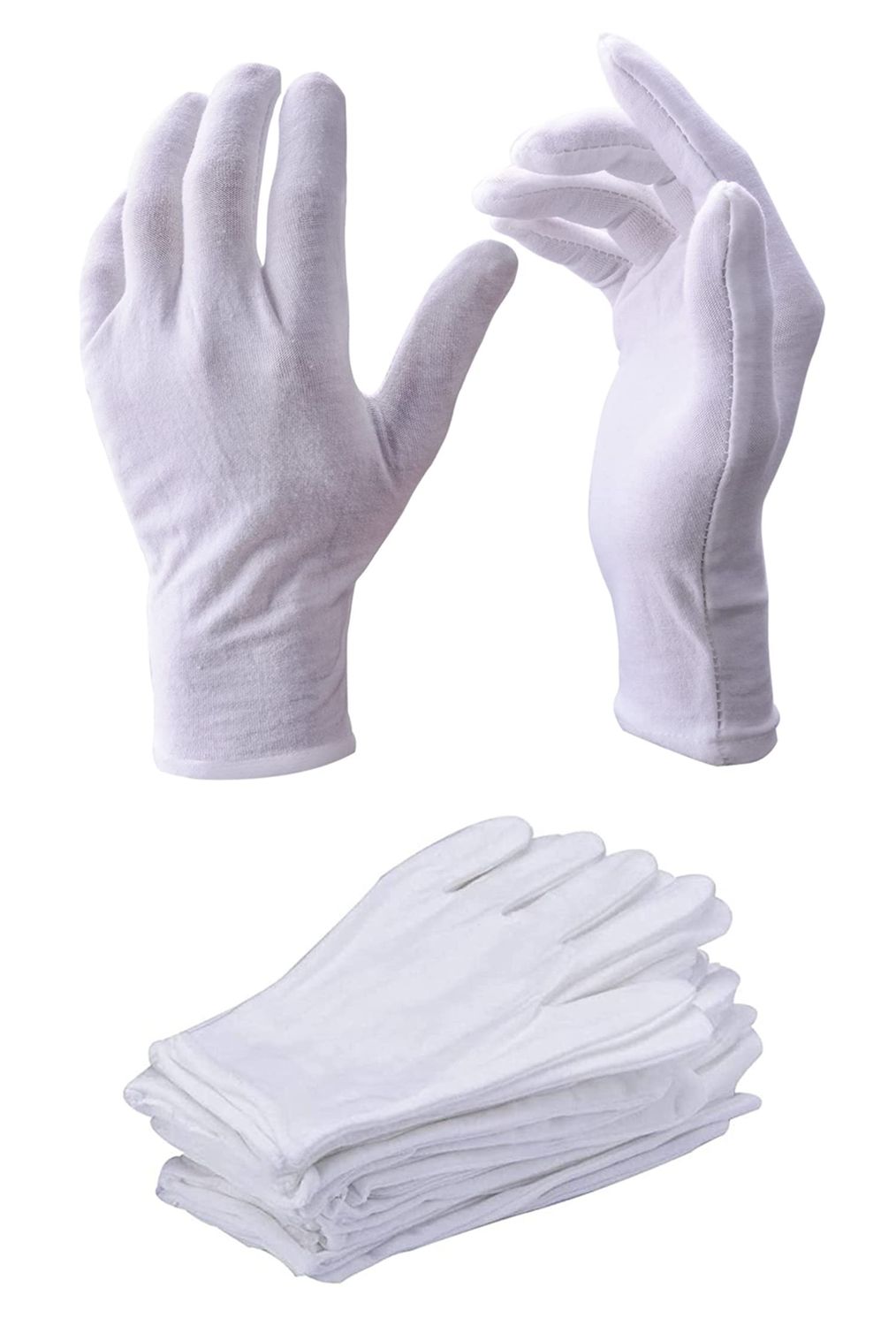 Guanti per Servizio Cotone Bianco (Conf. 25 paia)