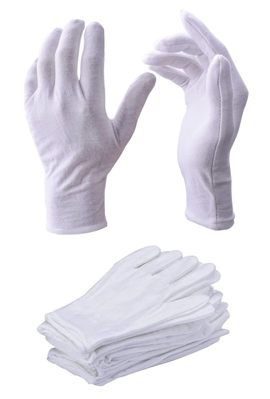 Guanti per Servizio Cotone Bianco (Conf. 25 paia)