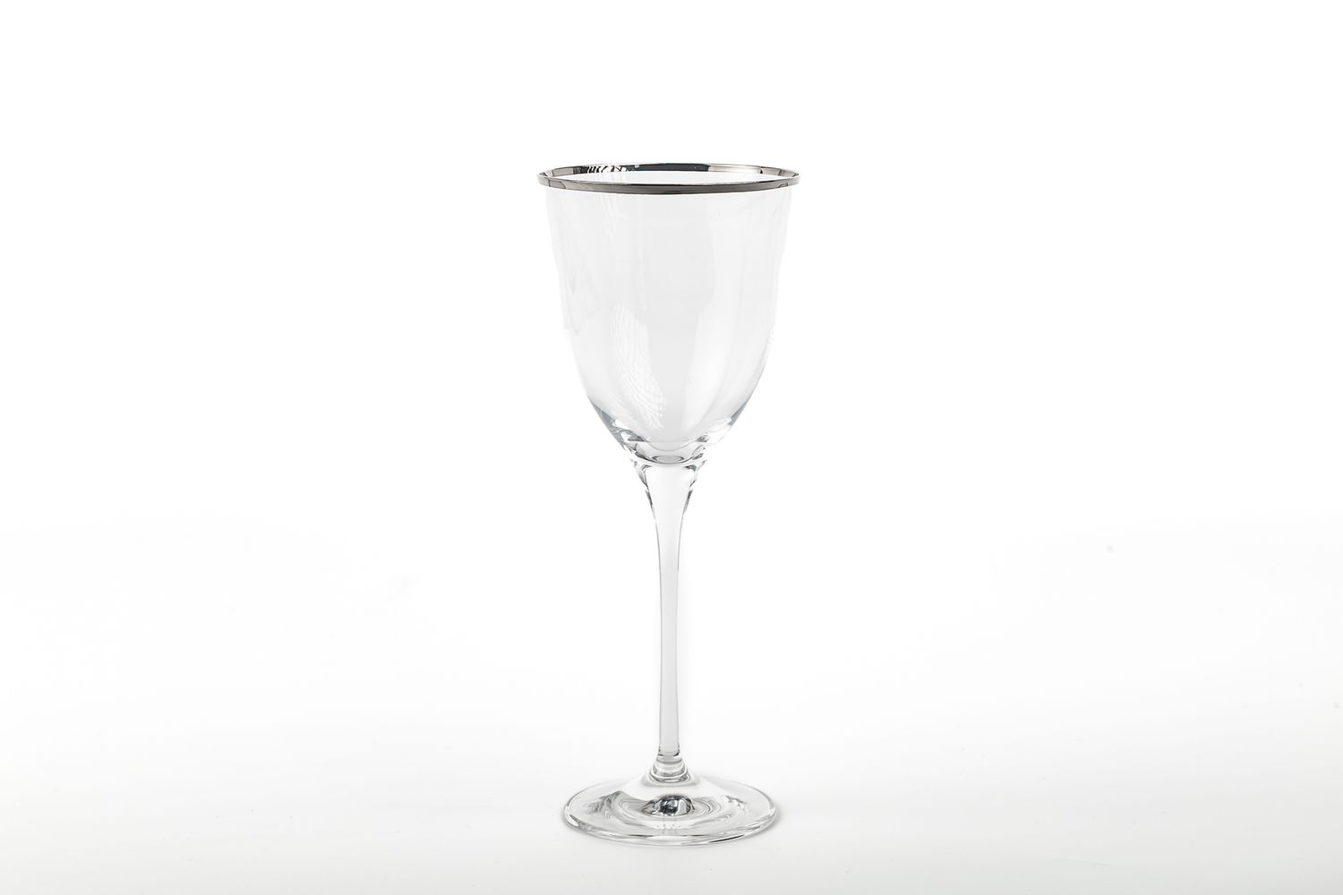 Calice Vino Bianco Mod. Sabina Filo Platino 24 cl