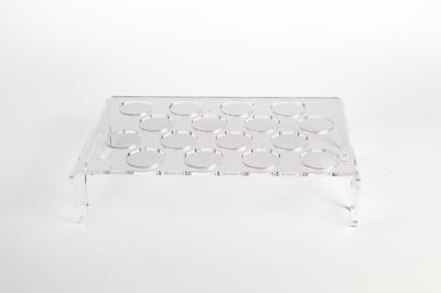 Alzata Espositrice Porta Coni Plexiglass Trasparente 16 Fori