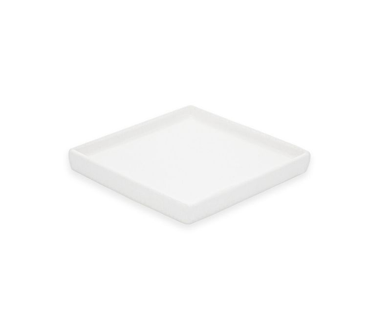 Piattino Finger Quadrato con bordo 9.5x9.5 cm
