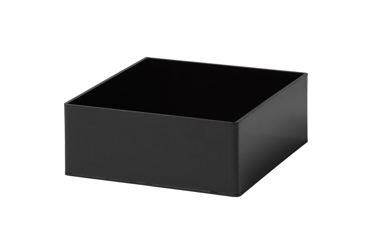 Cubo Alzata Plexiglass Nero 25x25xh15 cm