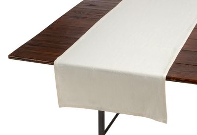 Runner Ecrù Mixed Linen Tablecloth 200x50 cm