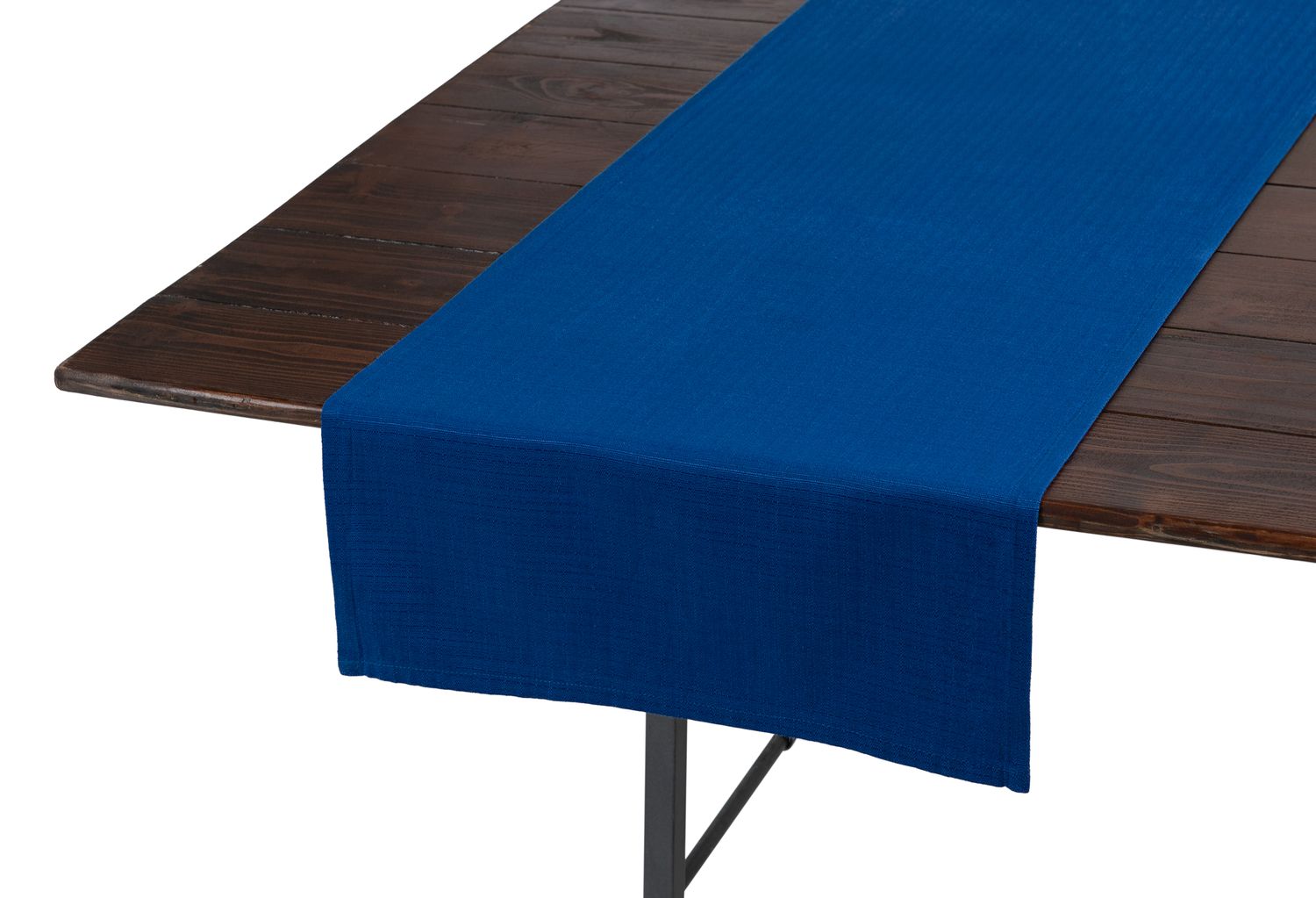 Tovaglia Runner Misto Lino Blu 150x50 cm