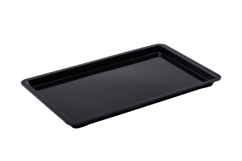 Vassoio Rettangolare Melamina Nero 53x32.5xh3 cm