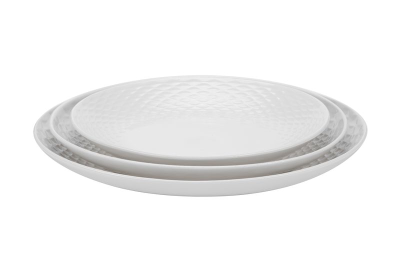 Vassoio Rotondo Mod. Barocco Treccia