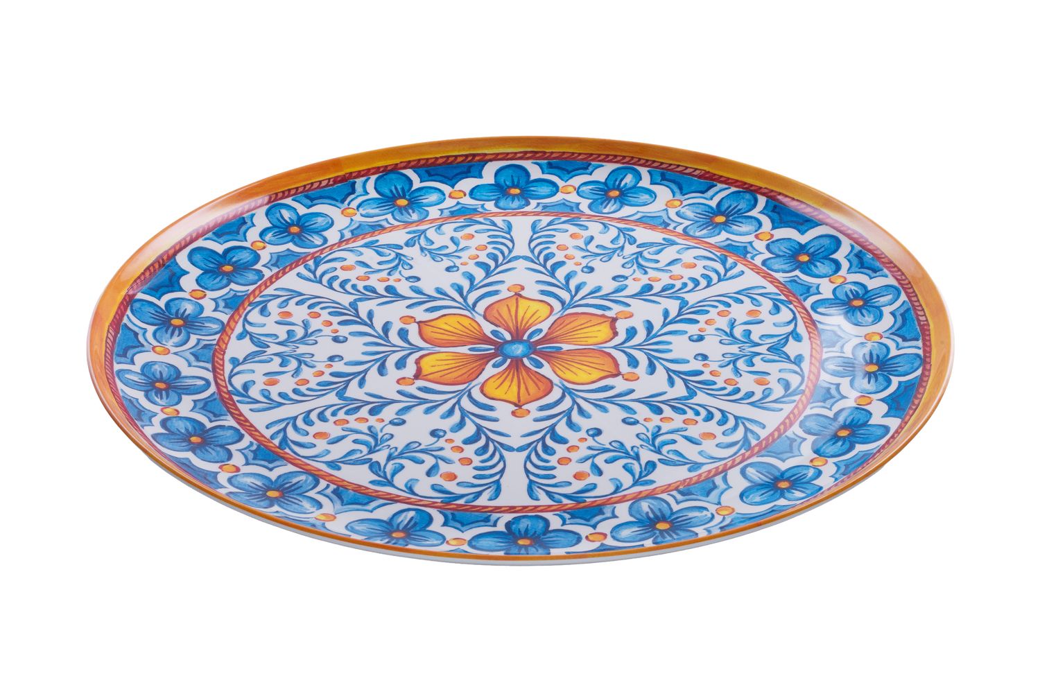 Vassoio Rotondo Melamina Mod. Mediterraneo