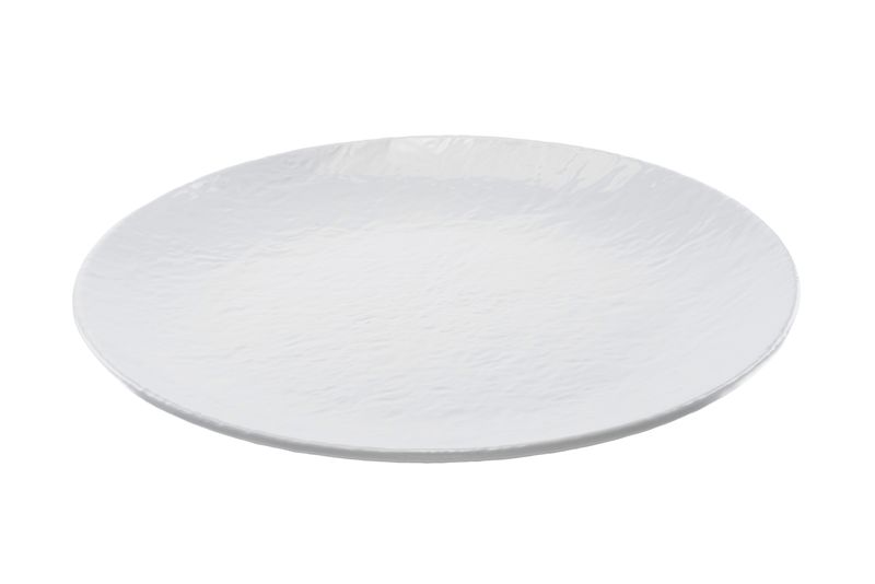 Vassoio Rotondo Melamina Mod. Rock Bianco
