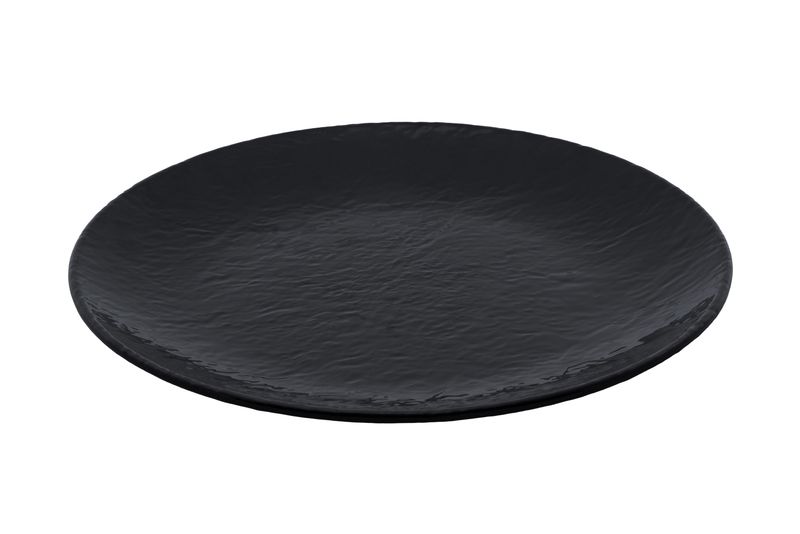 Vassoio Rotondo Melamina Mod. Rock Nero