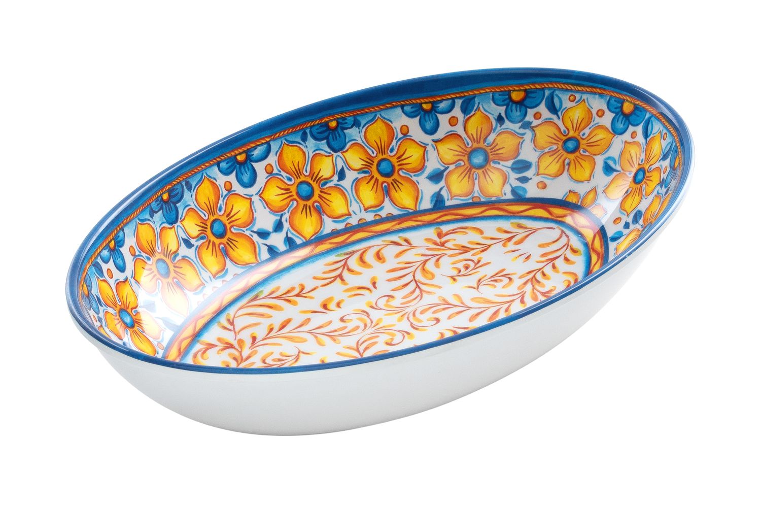 Vassoio Ovale Melamina Mod. Mediterraneo