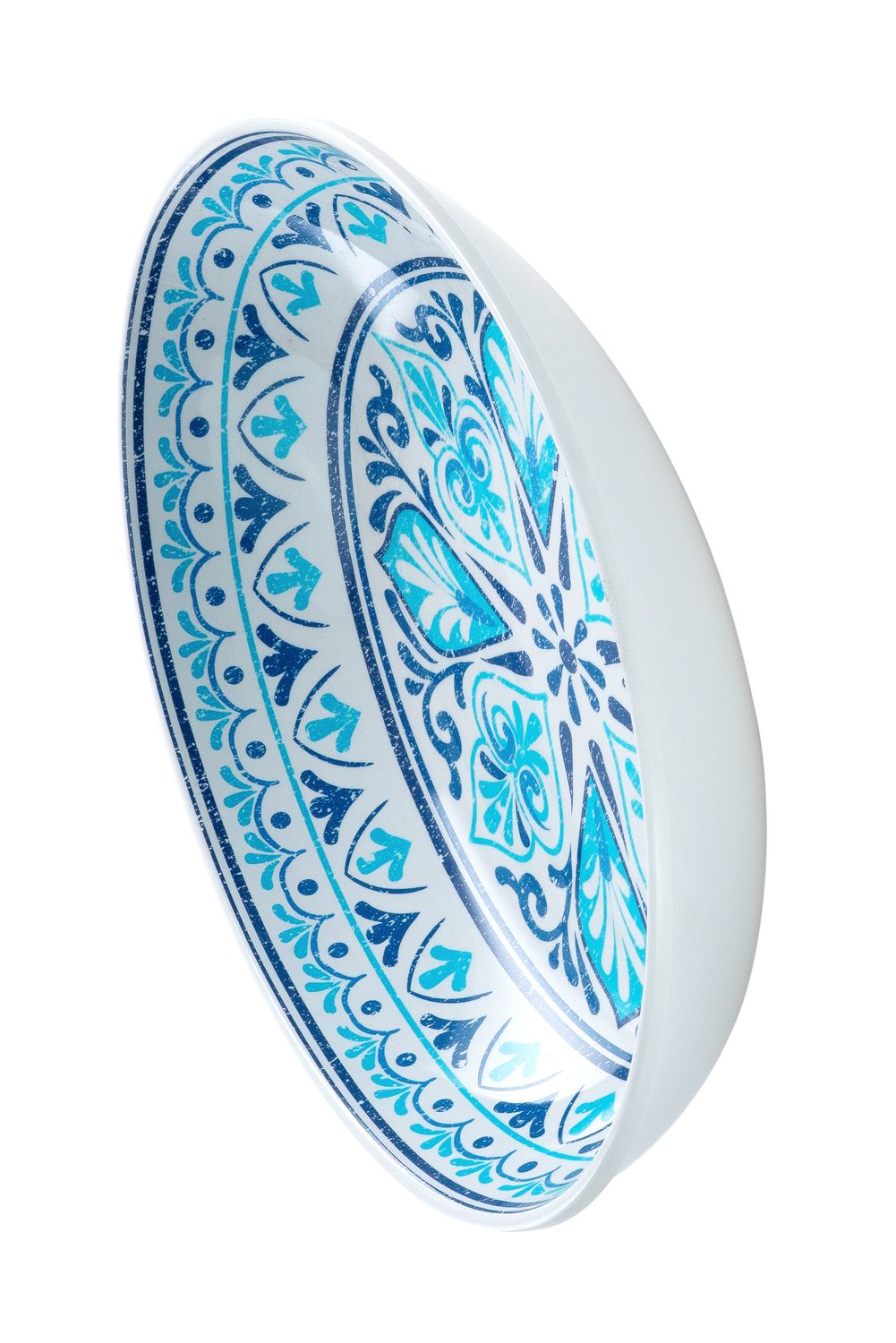 Vassoio Ovale Fondo Melamina Mod. Cefalu' Blu 40x25 cm