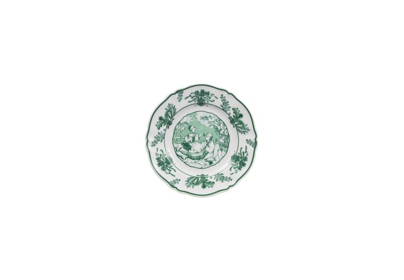 Piatto pane Modello Mon amour verde cm. 16,5 (60 x cassa)