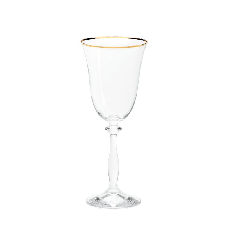 Calice Vino Rosso Mod. Angel filo oro 35 cl (16 per cassa)