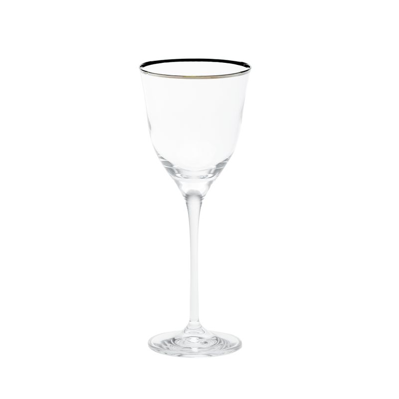 Calice Vino Rosso Mod. Sabina Filo Platino 33 cl