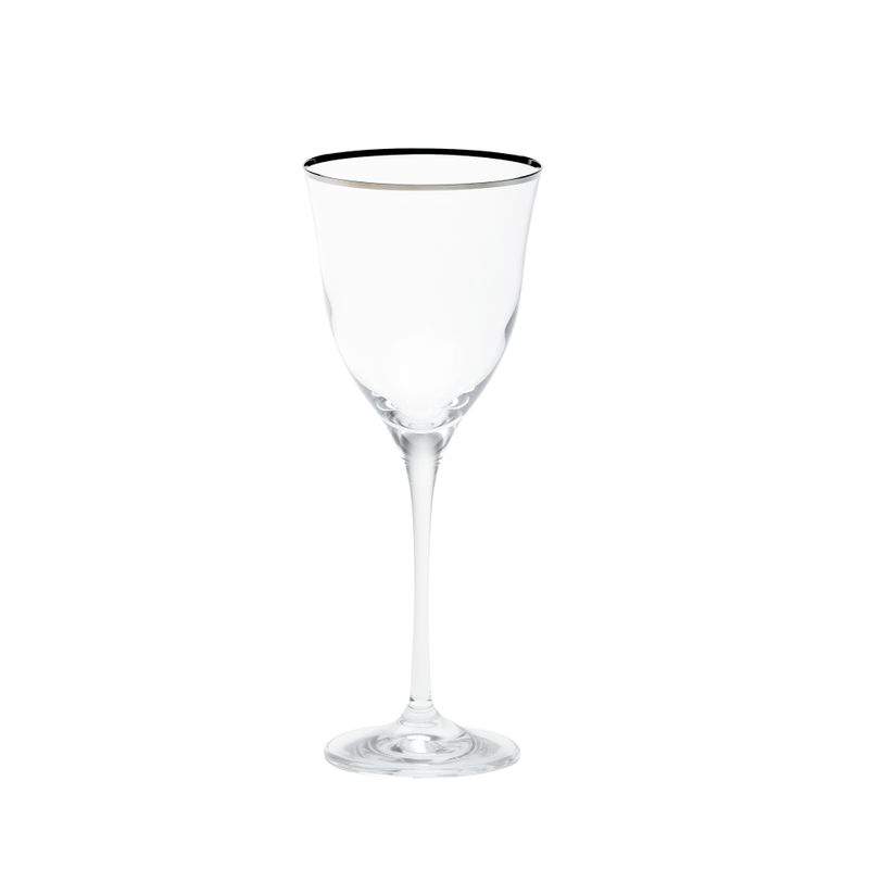 Calice Vino Bianco Mod. Sabina Filo Platino 24 cl