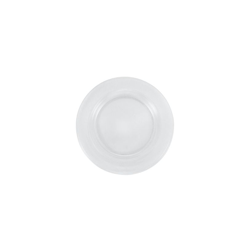 Piatto Pane Mod. Vetro Liscio Trasparente dm15 cm (70 per cassa)