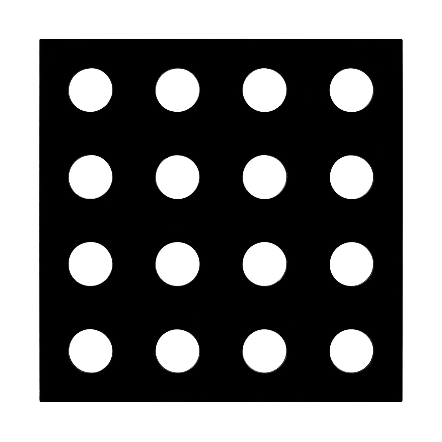 Lastra Vassoio Porta Coni Plexiglass 16 fori Nera Lastra Vassoio Porta Coni Plexiglass 16 fori Nera