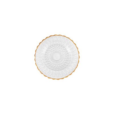 Bread Plate Mod. Barocco  Bordo oro dm16 cm