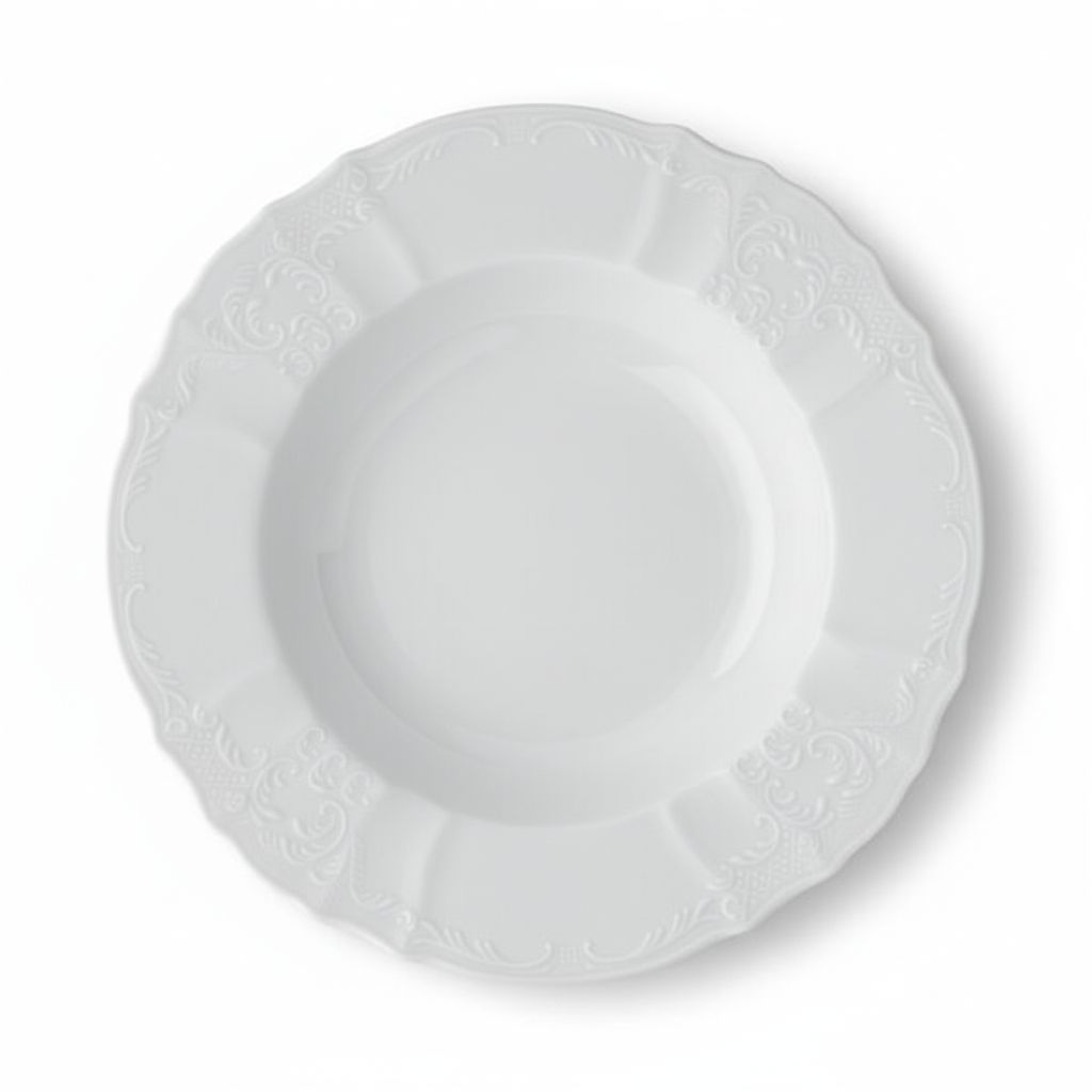 Piatto fondo fiorato cm 23 cm (35 x cassa)