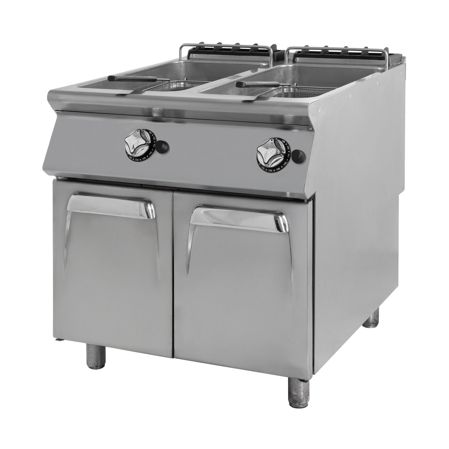 Friggitrice a Gas 2 Vasche da 23 + 23 Lt  80x90xh88 cm