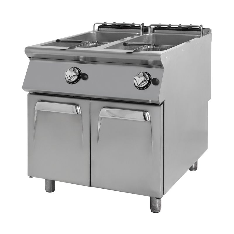 Friggitrice a Gas 2 Vasche da 23 + 23 Lt  80x90xh88 cm