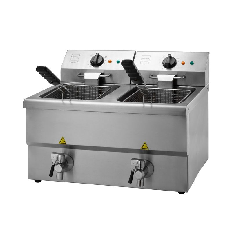 Friggitrice Elettrica 2 vasche - 12 Lt. Ognuna