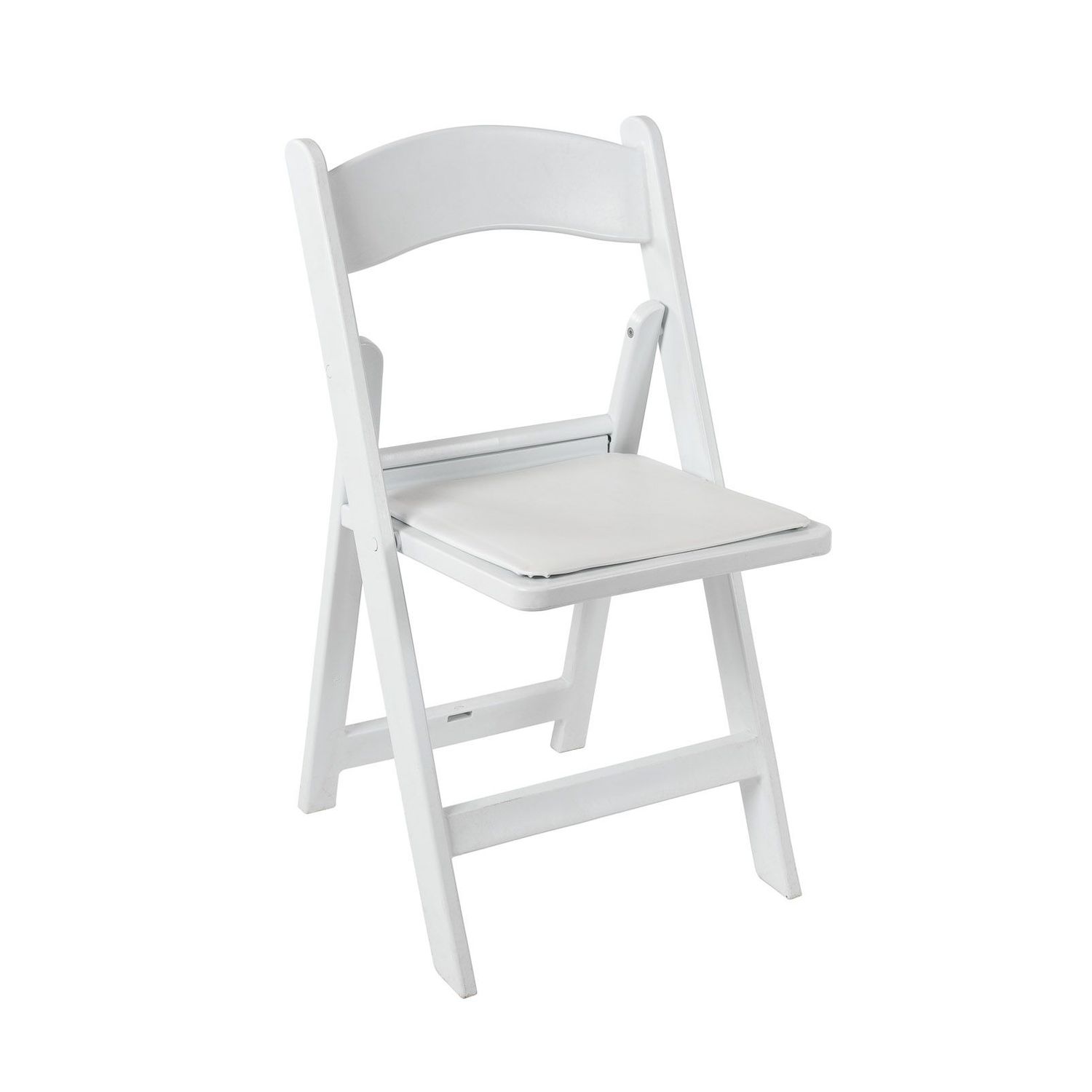 White Chip Folding Chair in PVC