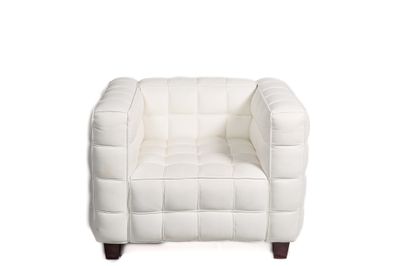 Hoffmann White Eco-Leather Armchair Hoffmann White Eco-Leather Armchair
